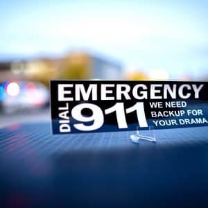 Sticker : Dial 911